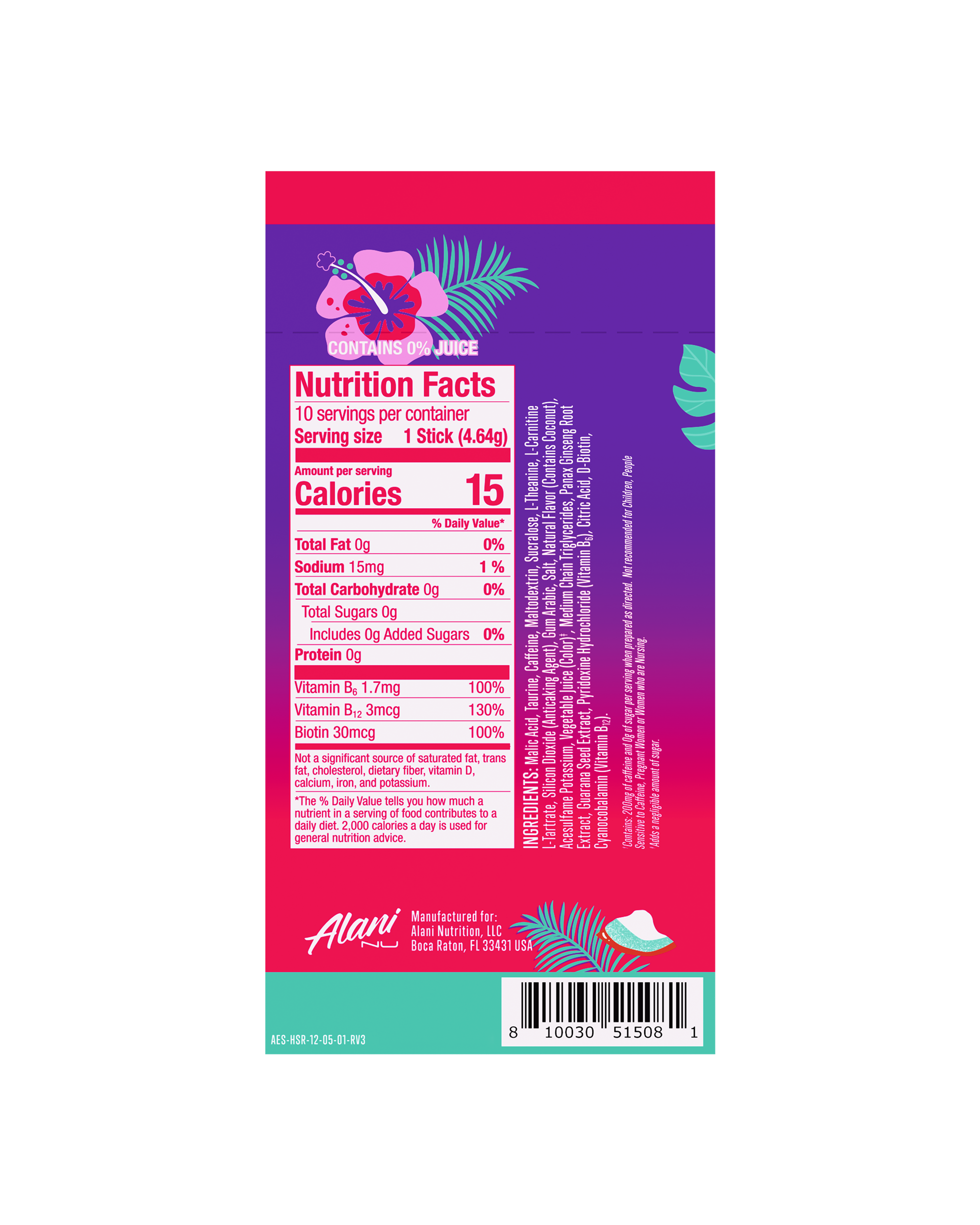 Alani Nu Featured energy sticks - hawaiian shaved ice - Image 3